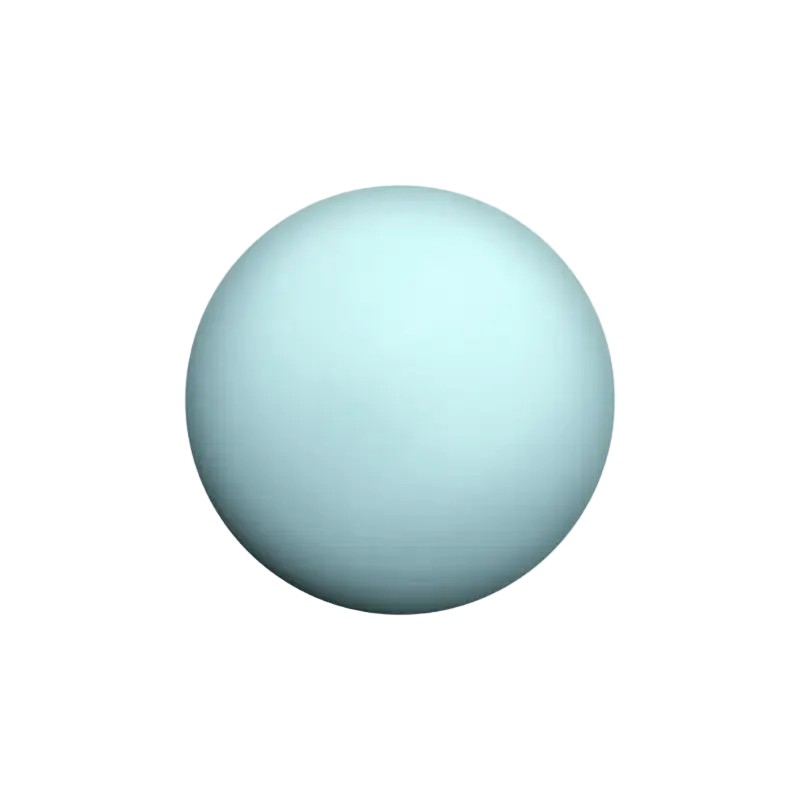 Light blue sphere on a white background