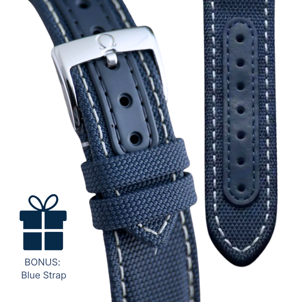 Speedmaster "Silver Snoopy Award" + BONUS: Blue Strap